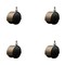 Service Caster 2-3/8'' Floor Safe Antique Hooded Twin Wheel Caster 3/8 Threaded Stem, 4PK SCC-TS02S60D-NYU-WA-381634-4 - alternate 1